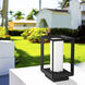 Smyth 1 Light 13 inch Natural Black Outdoor Pier Mount in Opal Glass